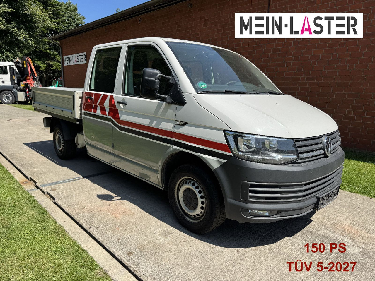 Volkswagen VW T6 2.0 TDI Doka Pritsche 6 Sitzer TÜV 5-27 - Dodávka valník, Dodávka s dvojitou kabinou: obrázek 1 Volkswagen VW T6 2.0 TDI Doka Pritsche 6 Sitzer TÜV 5-27 - Dodávka valník, Dodávka s dvojitou kabinou: obrázek 1