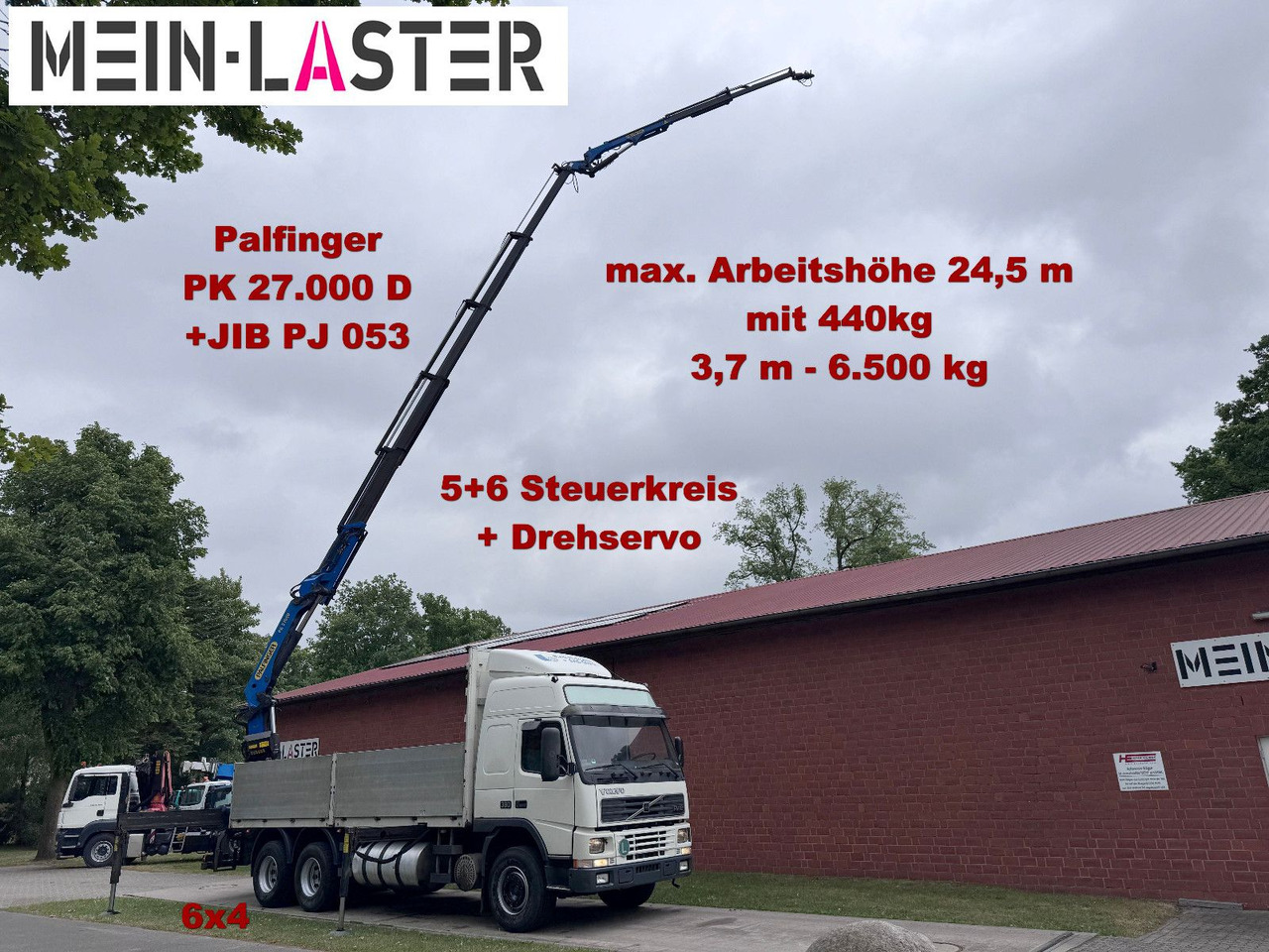 Volvo FM12 380 PK 27000D 24,5m 5+6 Deutscher LKW - Auto s hydraulickou rukou: obrázek 1 Volvo FM12 380 PK 27000D 24,5m 5+6 Deutscher LKW - Auto s hydraulickou rukou: obrázek 1