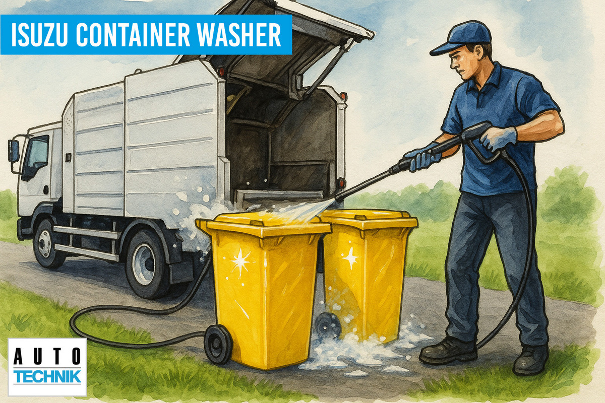 Isuzu NQR75 Container washer laveuse lavacassonetti myjka - Vůz na odvoz odpadků: obrázek 1 Isuzu NQR75 Container washer laveuse lavacassonetti myjka - Vůz na odvoz odpadků: obrázek 1