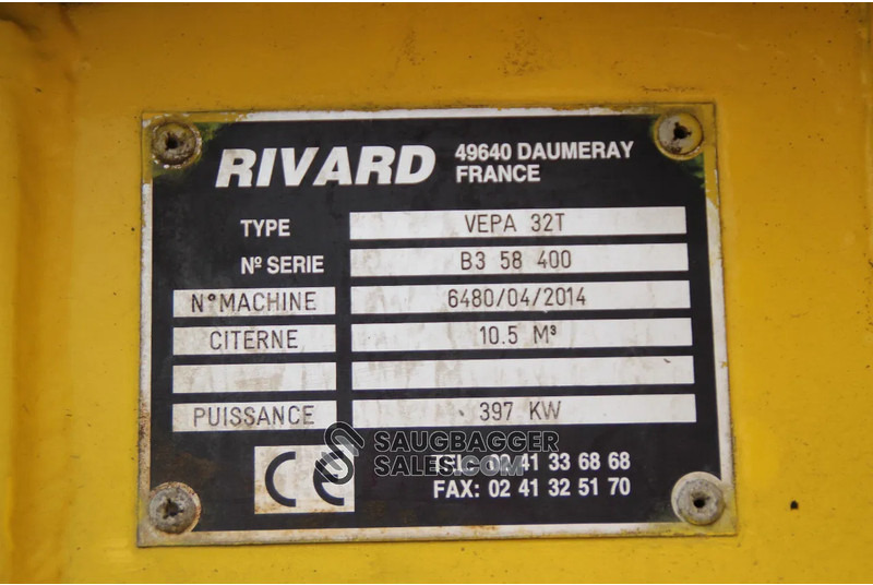 Čistič odpadových jam Mercedes-Benz Actros 4148 RIVARD EXVAC Suction Excavator: obrázek 16