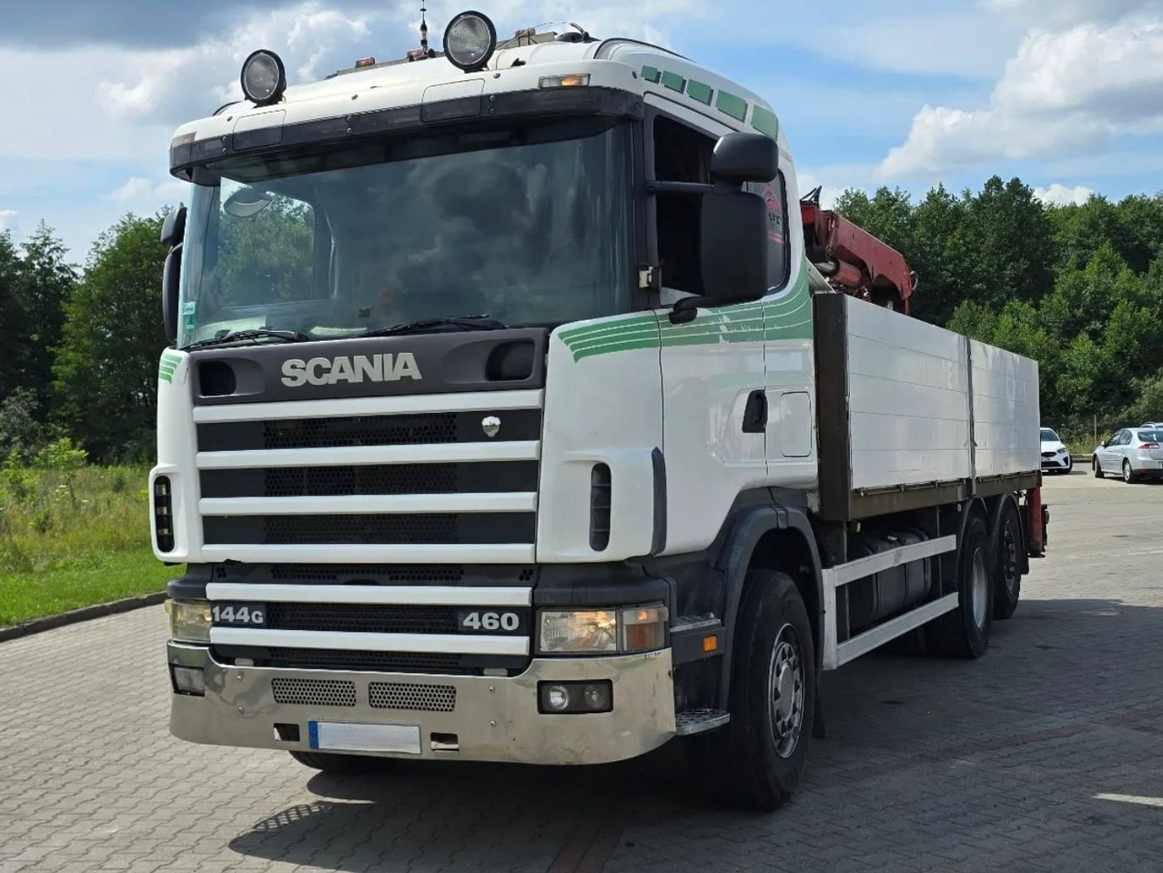 SCANIA 144.460 - Nákladní automobil valníkový/ Plošinový, Auto s hydraulickou rukou: obrázek 2 SCANIA 144.460 - Nákladní automobil valníkový/ Plošinový, Auto s hydraulickou rukou: obrázek 2