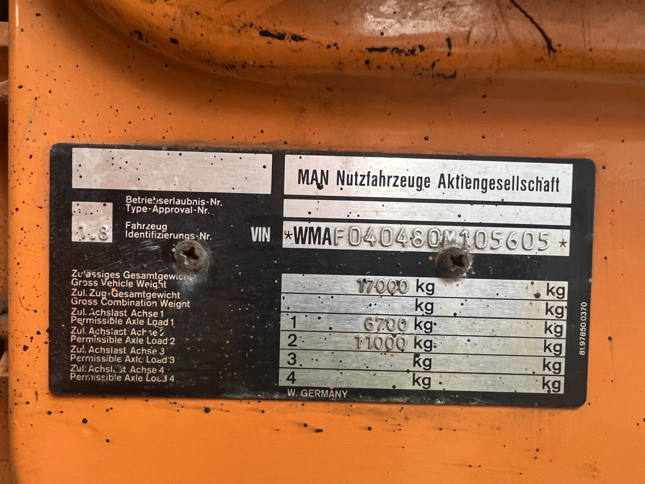 Podvozek s kabinou MAN 19.292/402 FAK 4x4 BB 19.292/402 FAK 4x4 BB, 6-Zylinder, Winterdienstausstattung: obrázek 7