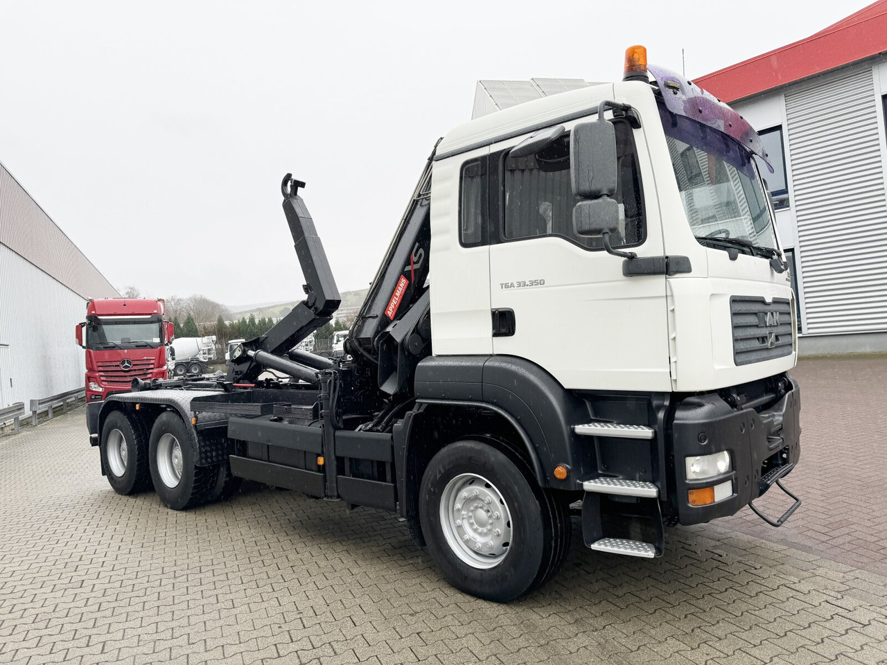 Hákový nosič kontejnerů, Auto s hydraulickou rukou MAN TGA 33.350 6X4 BB TGA 33.350 6X4 BB mit Kran Hiab 166 E-3 HiDuo, Funk: obrázek 10