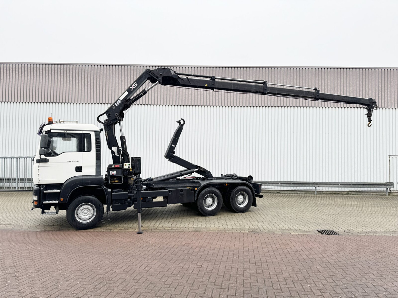 Hákový nosič kontejnerů, Auto s hydraulickou rukou MAN TGA 33.350 6X4 BB TGA 33.350 6X4 BB mit Kran Hiab 166 E-3 HiDuo, Funk: obrázek 14