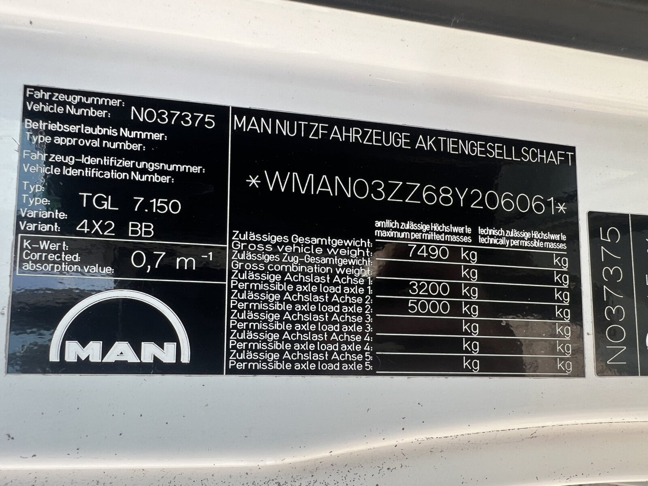 MAN TGL 7.150 4x2 BB TGL 7.150 4x2 BB mit LBW BÄR - Nákladní automobil valníkový/ Plošinový: obrázek 4 MAN TGL 7.150 4x2 BB TGL 7.150 4x2 BB mit LBW BÄR - Nákladní automobil valníkový/ Plošinový: obrázek 4