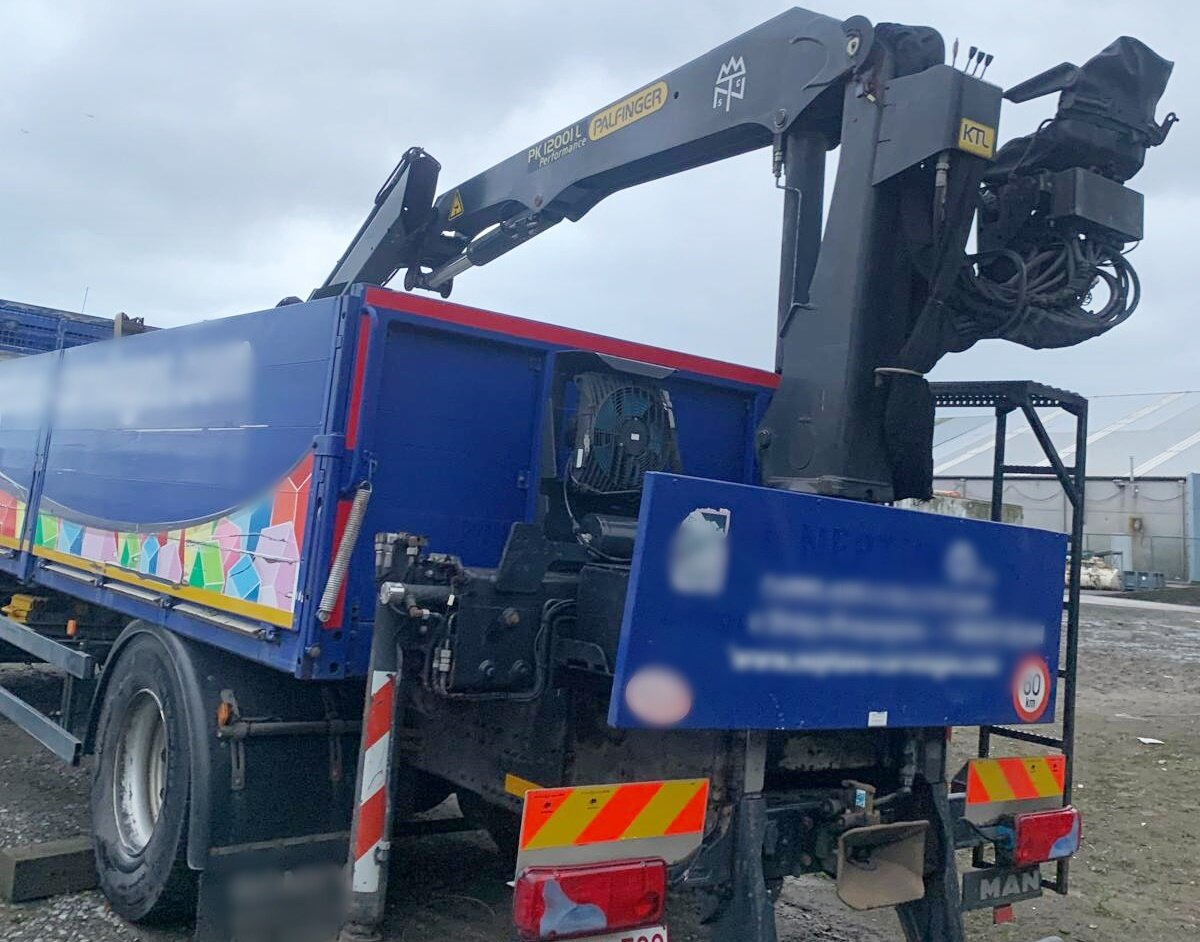 Auto s hydraulickou rukou, Nákladní automobil valníkový/ Plošinový MAN TGM 18.290 4x2 BL mit MOTORSCHADEN! TGM 18.290 4x2 BL, Heckkran Palfinger PK12001L, MOTORSCHADEN!: obrázek 6
