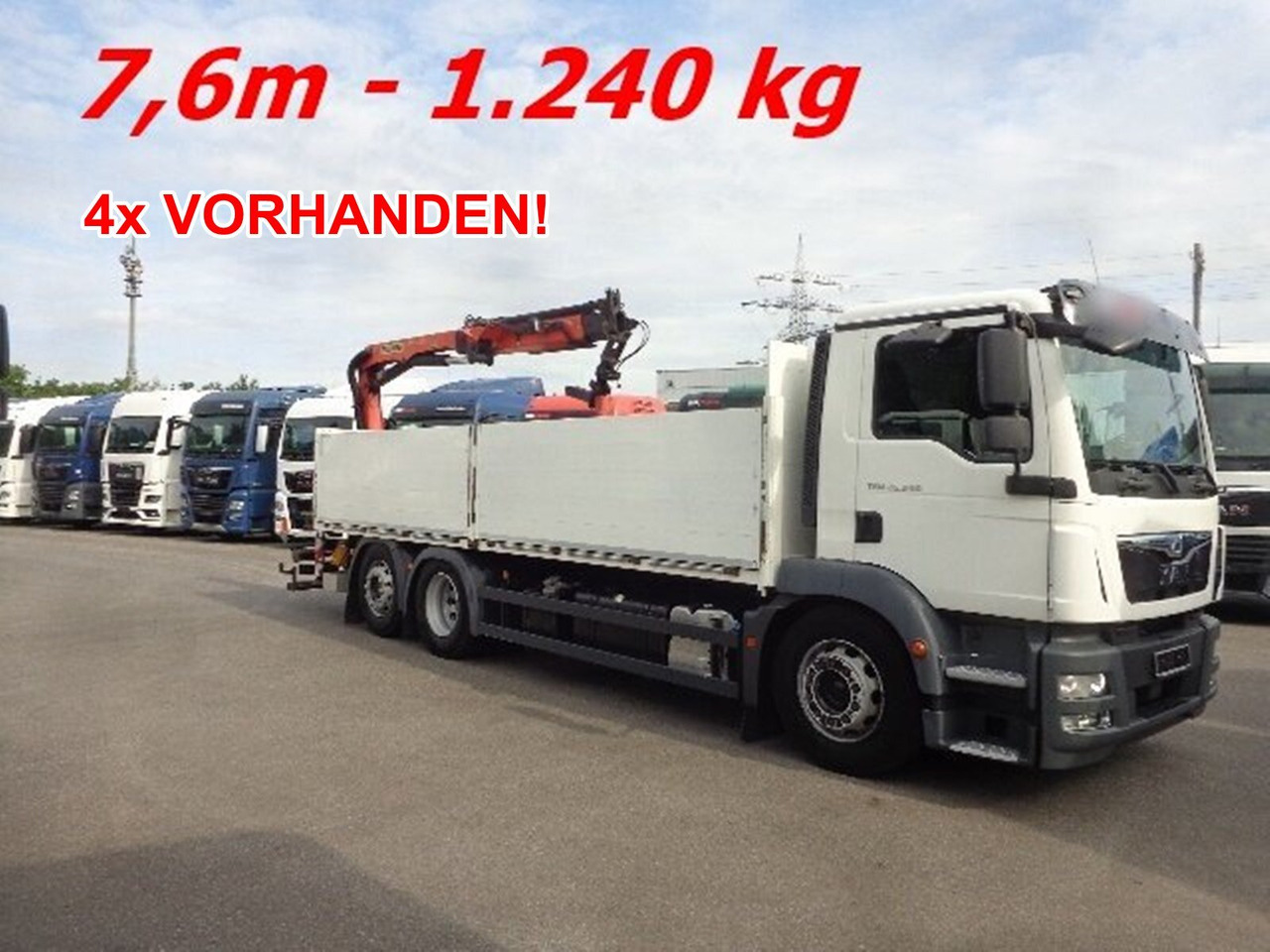 MAN TGM 26.340 6x2-4 LL TGM 26.340 6x2-4 LL,Lenk-Liftachse, Heckkran, Palfinger PK 11.001, faltbar, - Auto s hydraulickou rukou, Nákladní automobil valníkový/ Plošinový: obrázek 1 MAN TGM 26.340 6x2-4 LL TGM 26.340 6x2-4 LL,Lenk-Liftachse, Heckkran, Palfinger PK 11.001, faltbar, - Auto s hydraulickou rukou, Nákladní automobil valníkový/ Plošinový: obrázek 1
