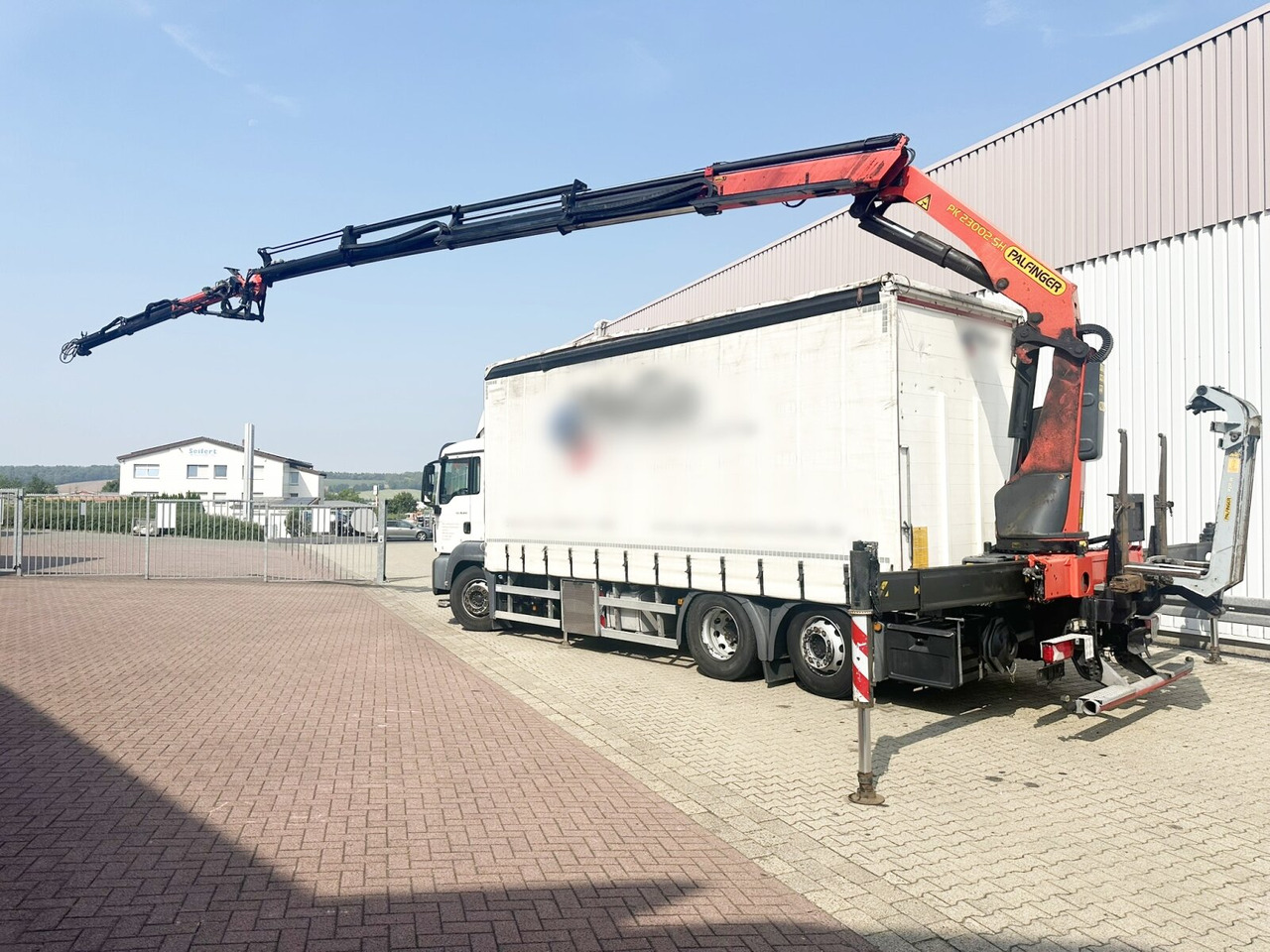 Plachtový nákladní auto, Auto s hydraulickou rukou MAN TGS 26.400 6x2-4 LL TGS 26.400 6x2-4 LL, Lenk-/Lift, Edscha, Heckkran Palfinger PK23002-C + Jib PJ060A, Funk: obrázek 8