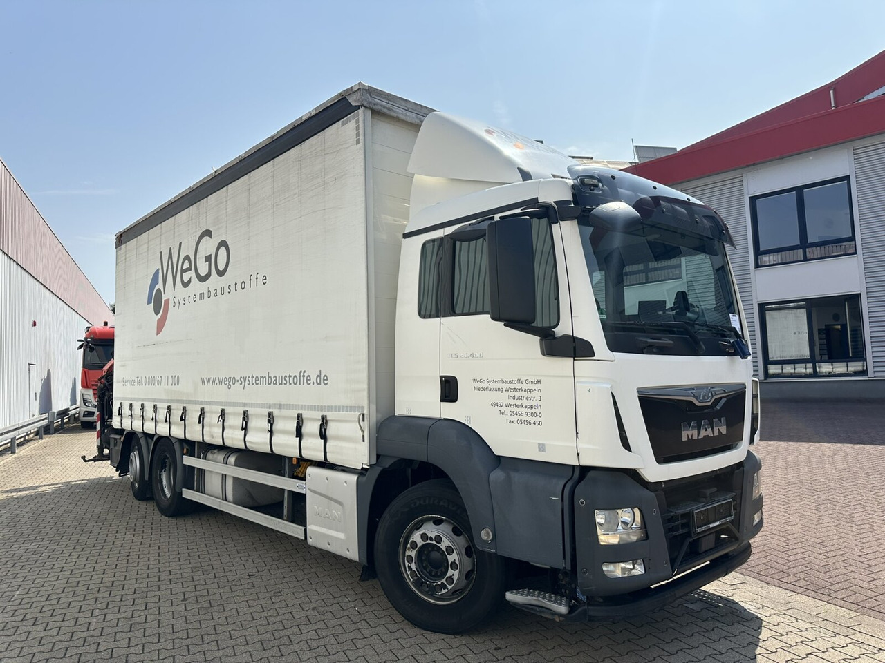 Plachtový nákladní auto, Auto s hydraulickou rukou MAN TGS 26.400 6x2-4 LL TGS 26.400 6x2-4 LL, Lenk-/Lift, Edscha, Heckkran Palfinger PK23002-C + Jib PJ060A, Funk: obrázek 12