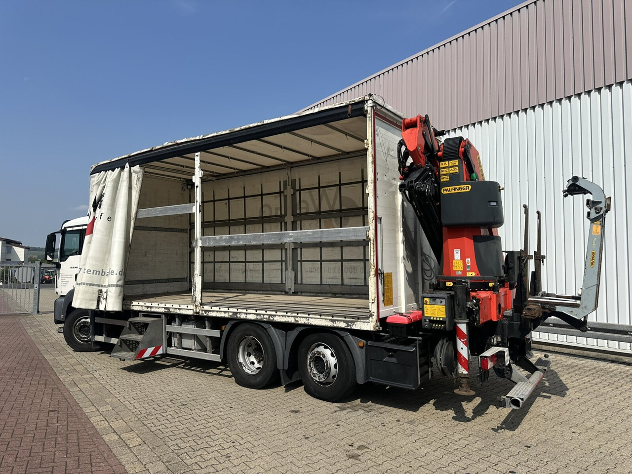 Plachtový nákladní auto, Auto s hydraulickou rukou MAN TGS 26.400 6x2-4 LL TGS 26.400 6x2-4 LL, Lenk-/Lift, Edscha, Heckkran Palfinger PK23002-C + Jib PJ060A, Funk: obrázek 11
