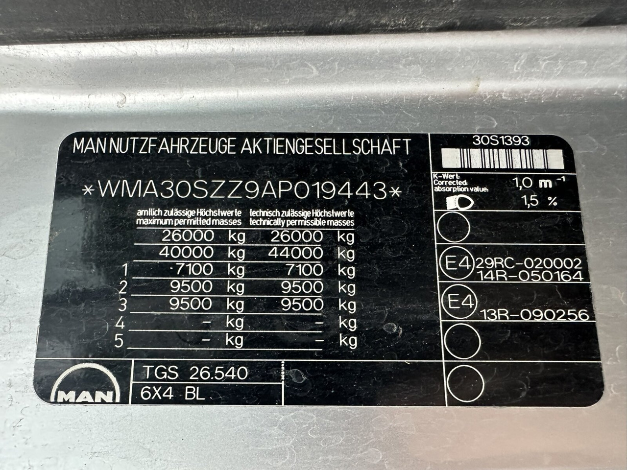 MAN TGS 26.540 6x4 BL TGS 26.540 6x4 BL, Bordmatik, Retarder, Meiller - Sklápěč: obrázek 5 MAN TGS 26.540 6x4 BL TGS 26.540 6x4 BL, Bordmatik, Retarder, Meiller - Sklápěč: obrázek 5