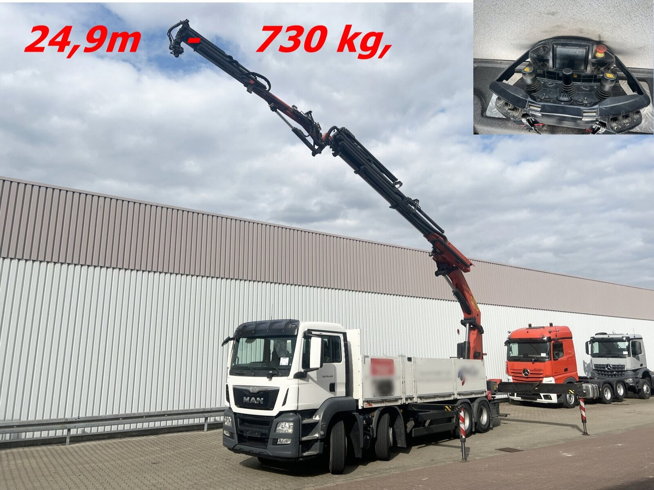 MAN TGS 35.440 8x4 BL TGS 35.440 8x4 BL, Navi, Heckkran Palfinger PK42002 SH-F + Jip PJ 060 B, 24,9m-730kg, Funk - Auto s hydraulickou rukou: obrázek 1 MAN TGS 35.440 8x4 BL TGS 35.440 8x4 BL, Navi, Heckkran Palfinger PK42002 SH-F + Jip PJ 060 B, 24,9m-730kg, Funk - Auto s hydraulickou rukou: obrázek 1