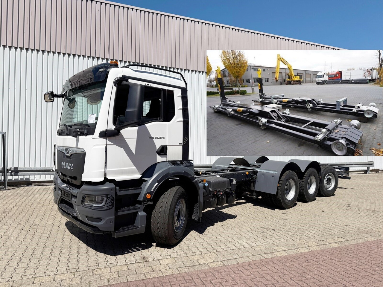 MAN TGS 35.470 8x4-4 BL TGS 35.470 8x4-4 BL, Lenk-/Liftachse, Navi, Motorabtrieb - Hákový nosič kontejnerů: obrázek 1 MAN TGS 35.470 8x4-4 BL TGS 35.470 8x4-4 BL, Lenk-/Liftachse, Navi, Motorabtrieb - Hákový nosič kontejnerů: obrázek 1