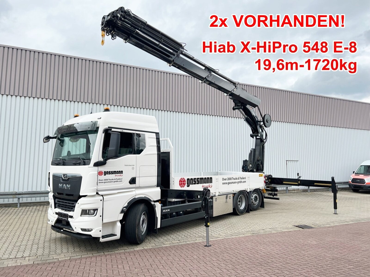 MAN TGX 26.510 6x2-4 LL CH TGX 26.510 6x2-4 LL, Kran Hiab X-HiPro 548 E-8, Lenk-/Liftachse, TwistLock 20Fuß, Funk, Retarder - Auto s hydraulickou rukou, Nákladní automobil valníkový/ Plošinový: obrázek 1 MAN TGX 26.510 6x2-4 LL CH TGX 26.510 6x2-4 LL, Kran Hiab X-HiPro 548 E-8, Lenk-/Liftachse, TwistLock 20Fuß, Funk, Retarder - Auto s hydraulickou rukou, Nákladní automobil valníkový/ Plošinový: obrázek 1