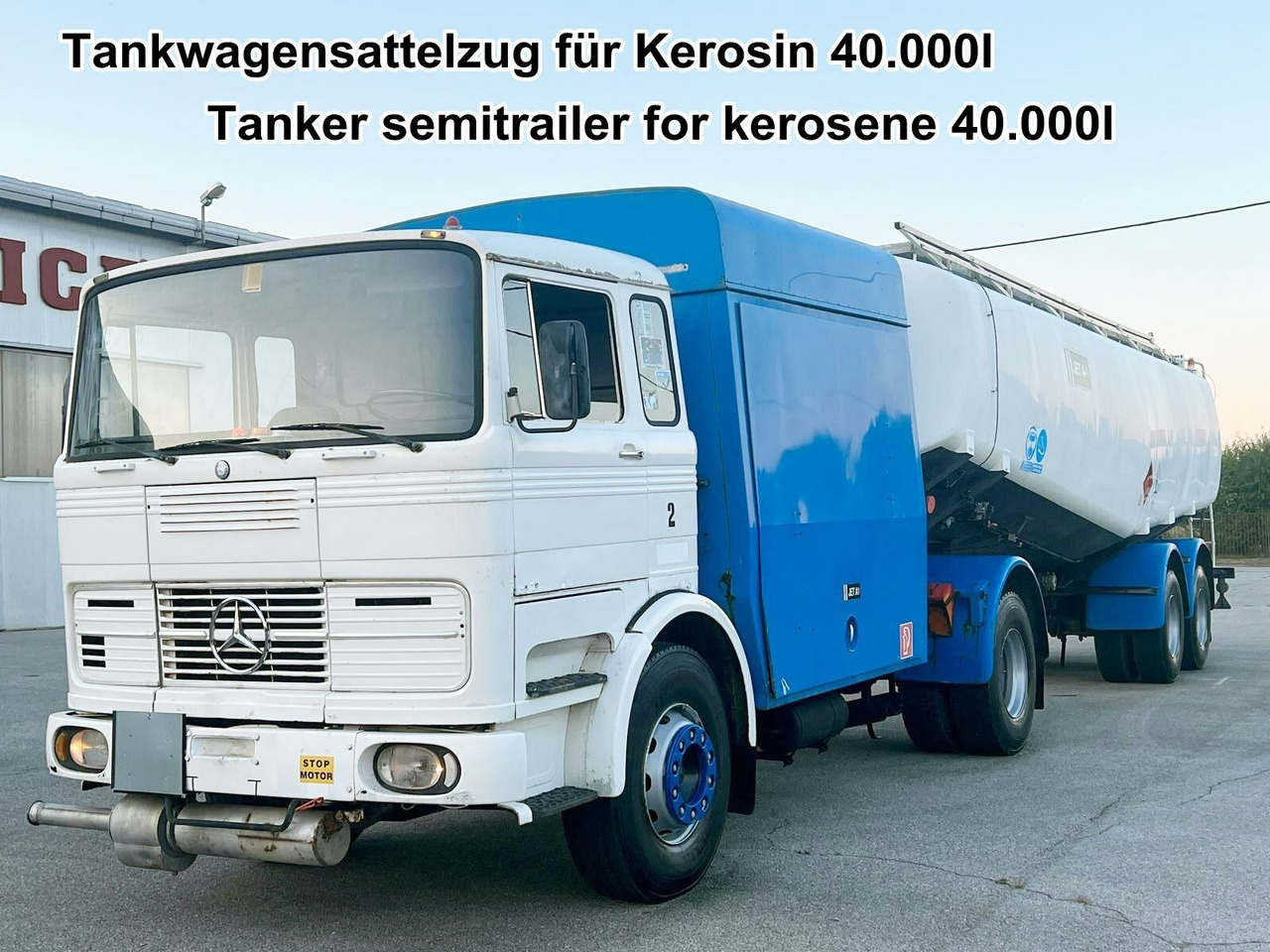 Mercedes-Benz 1923 4x2 Tankwagenzug für Kerosin 40.000l 1923 4x2 Tankwagenzug für Kerosin 40.000l - Cisternové vozidlo: obrázek 1 Mercedes-Benz 1923 4x2 Tankwagenzug für Kerosin 40.000l 1923 4x2 Tankwagenzug für Kerosin 40.000l - Cisternové vozidlo: obrázek 1
