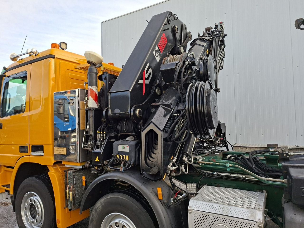 Hákový nosič kontejnerů, Auto s hydraulickou rukou Mercedes-Benz Actros 4146 K 8x4/4 Actros 4146 K 8x4/4, Retarder, Kran Hiab XS 477 E-7 HiPro, Flyjib, Seilwinde, Funk: obrázek 13 Hákový nosič kontejnerů, Auto s hydraulickou rukou Mercedes-Benz Actros 4146 K 8x4/4 Actros 4146 K 8x4/4, Retarder, Kran Hiab XS 477 E-7 HiPro, Flyjib, Seilwinde, Funk: obrázek 13