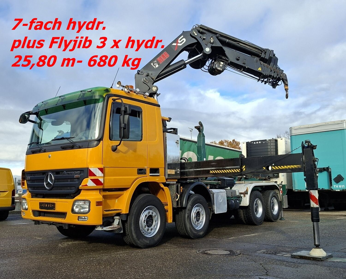 Mercedes-Benz Actros 4146 K 8x4/4 Actros 4146 K 8x4/4, Retarder, Kran Hiab XS 477 E-7 HiPro, Flyjib, Seilwinde, Funk - Hákový nosič kontejnerů, Auto s hydraulickou rukou: obrázek 1 Mercedes-Benz Actros 4146 K 8x4/4 Actros 4146 K 8x4/4, Retarder, Kran Hiab XS 477 E-7 HiPro, Flyjib, Seilwinde, Funk - Hákový nosič kontejnerů, Auto s hydraulickou rukou: obrázek 1