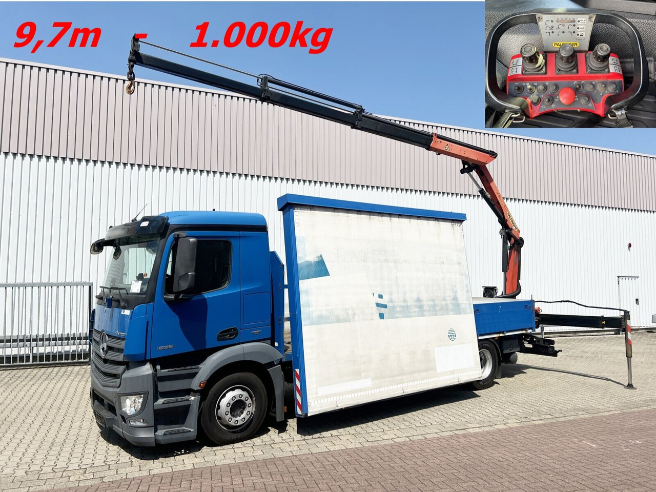 Mercedes-Benz Antos 1836 L 4x2 Antos 1836 L 4x2, Glastransporter, Heckkran Palfinger Pk 12002-EH, Funk - Auto s hydraulickou rukou: obrázek 1 Mercedes-Benz Antos 1836 L 4x2 Antos 1836 L 4x2, Glastransporter, Heckkran Palfinger Pk 12002-EH, Funk - Auto s hydraulickou rukou: obrázek 1