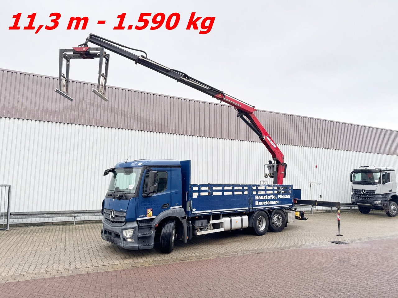 Mercedes-Benz Antos 2540 L 6x2 Antos 2540 L 6x2, Lenkachse, HMF 2110-L3 Heckkran - Auto s hydraulickou rukou, Nákladní automobil valníkový/ Plošinový: obrázek 1 Mercedes-Benz Antos 2540 L 6x2 Antos 2540 L 6x2, Lenkachse, HMF 2110-L3 Heckkran - Auto s hydraulickou rukou, Nákladní automobil valníkový/ Plošinový: obrázek 1