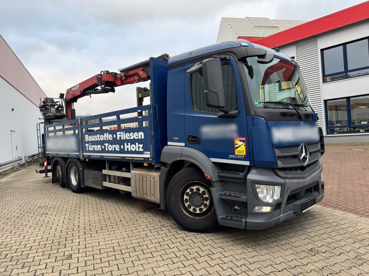 Auto s hydraulickou rukou, Nákladní automobil valníkový/ Plošinový Mercedes-Benz Antos 2540 L 6x2 Antos 2540 L 6x2, Lenkachse, HMF 2110-L3 Heckkran: obrázek 10