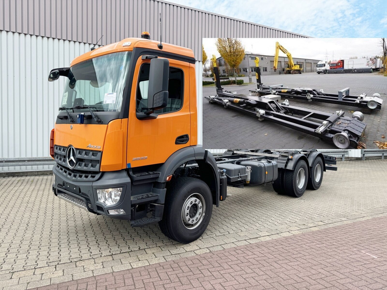 Mercedes-Benz Arocs 2633 6x4, Automatik, 2x Nebenantrieb Arocs 2633 6x4, 2x Nebenantrieb - Podvozek s kabinou: obrázek 1 Mercedes-Benz Arocs 2633 6x4, Automatik, 2x Nebenantrieb Arocs 2633 6x4, 2x Nebenantrieb - Podvozek s kabinou: obrázek 1