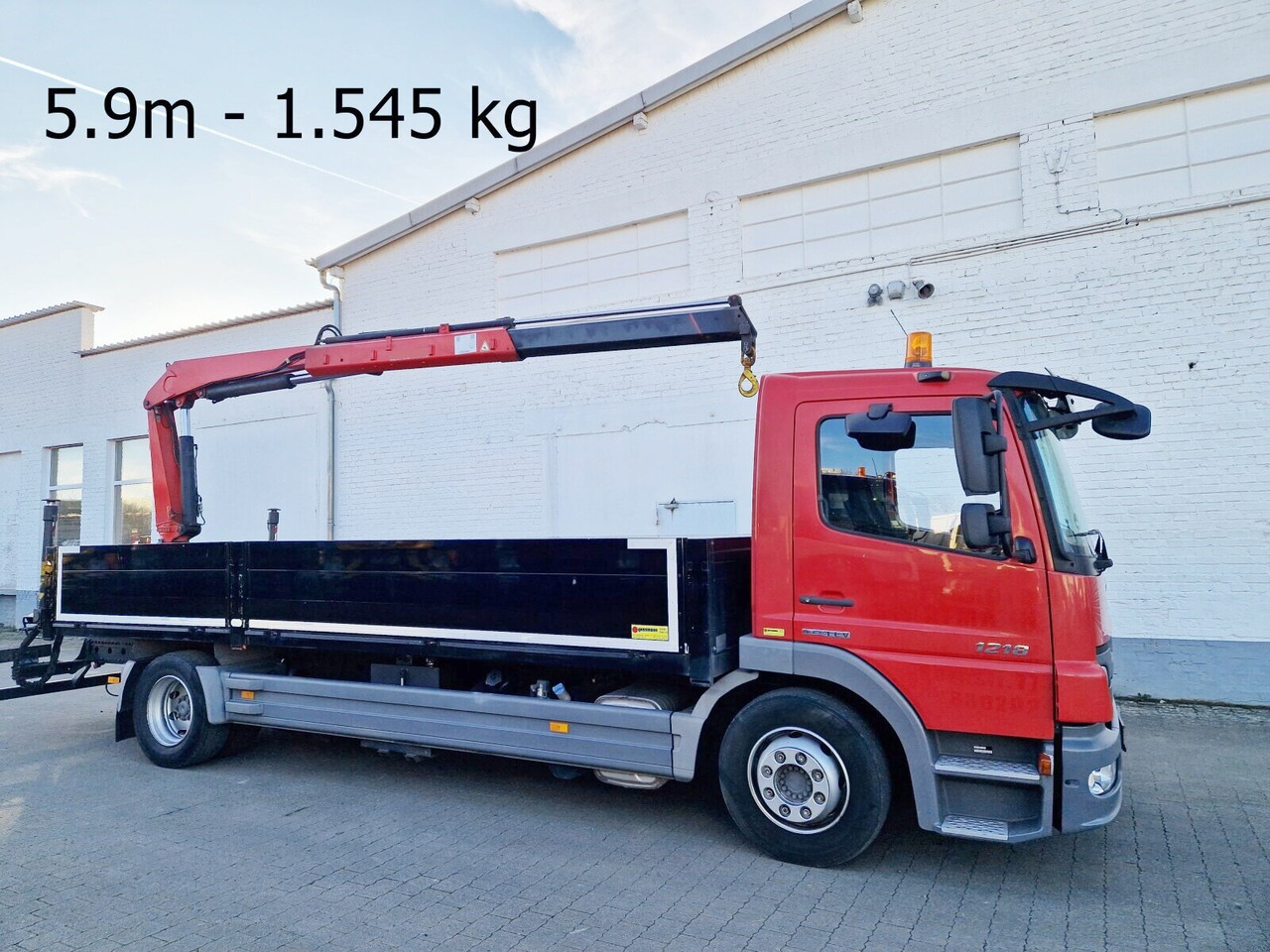 Mercedes-Benz Atego 1218 L 4x2 1218 L 4x2, Fassi Kran F 95A21 5.9m-1.545 kg, - Auto s hydraulickou rukou: obrázek 1 Mercedes-Benz Atego 1218 L 4x2 1218 L 4x2, Fassi Kran F 95A21 5.9m-1.545 kg, - Auto s hydraulickou rukou: obrázek 1