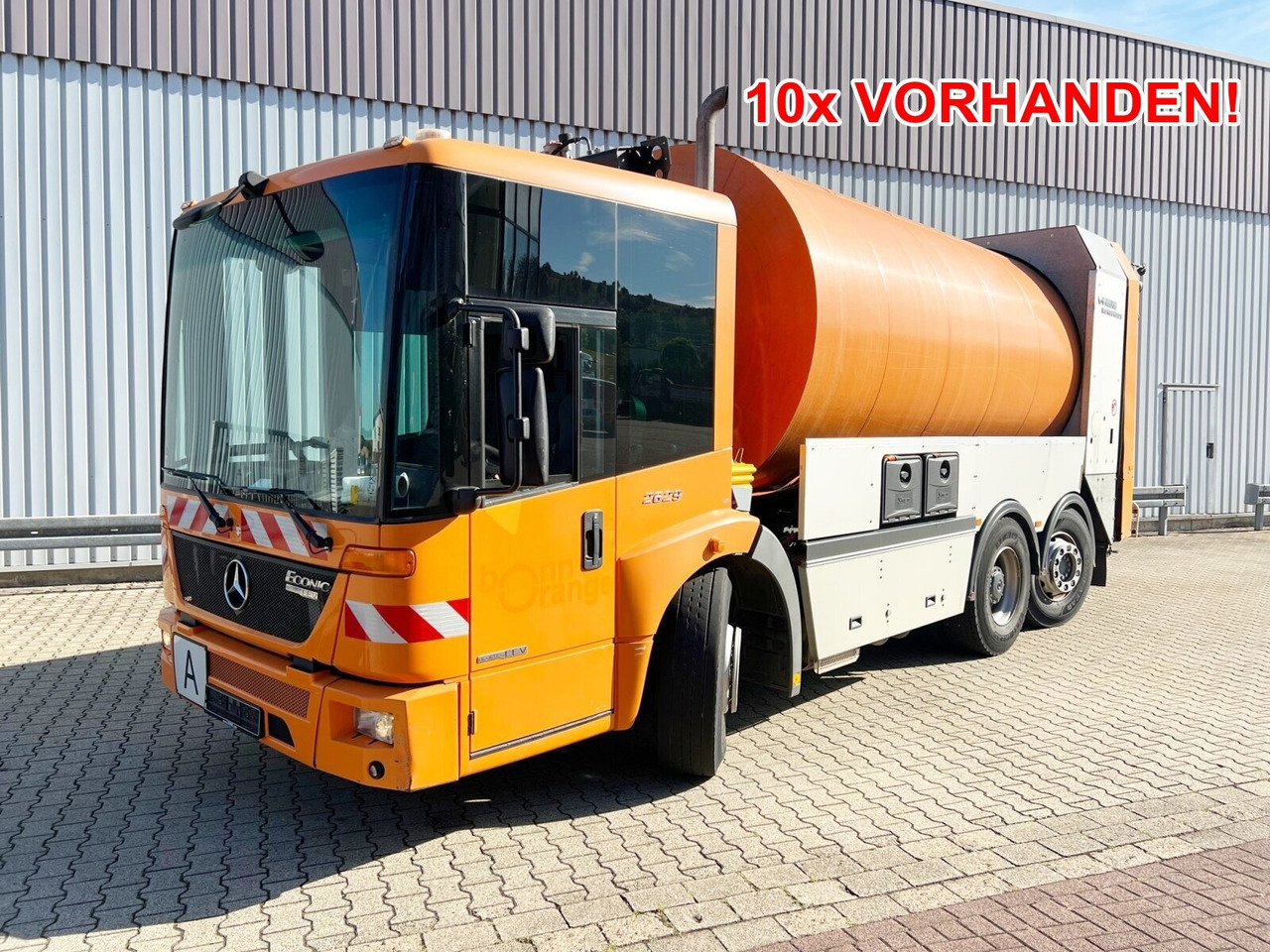 Mercedes-Benz Econic 2629 L/NLA 6x2/4 Econic 2629 L/NLA 6x2/4, EEV, Lenkachse, FAUN Rotopress 519L, Zöller-Schüttung - Vůz na odvoz odpadků: obrázek 1 Mercedes-Benz Econic 2629 L/NLA 6x2/4 Econic 2629 L/NLA 6x2/4, EEV, Lenkachse, FAUN Rotopress 519L, Zöller-Schüttung - Vůz na odvoz odpadků: obrázek 1