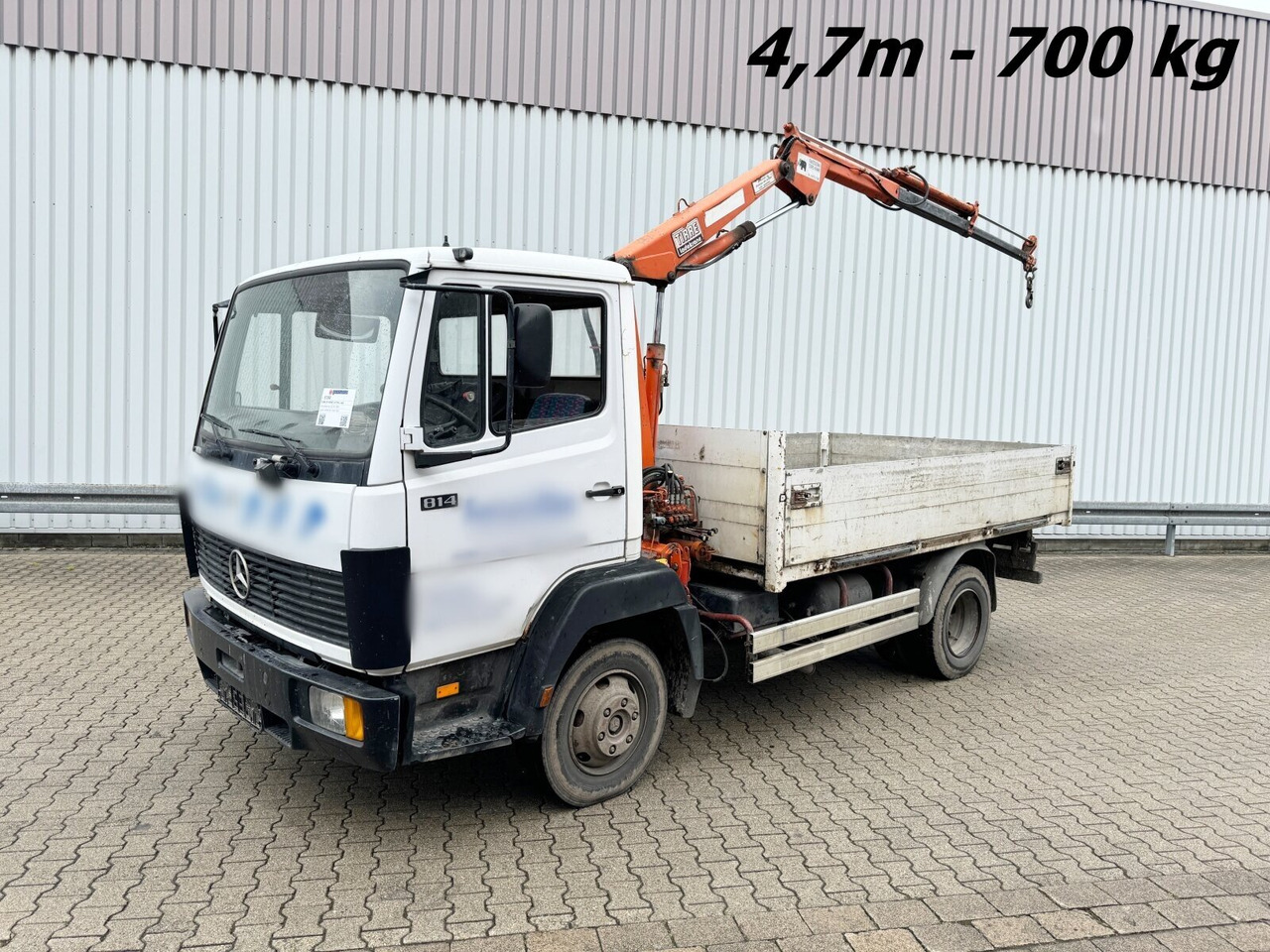 Mercedes-Benz LK 814 4x2 LK 814 4x2, 6-Zylinder, Kran Tirre Euro 35 - Auto s hydraulickou rukou, Nákladní automobil valníkový/ Plošinový: obrázek 1 Mercedes-Benz LK 814 4x2 LK 814 4x2, 6-Zylinder, Kran Tirre Euro 35 - Auto s hydraulickou rukou, Nákladní automobil valníkový/ Plošinový: obrázek 1