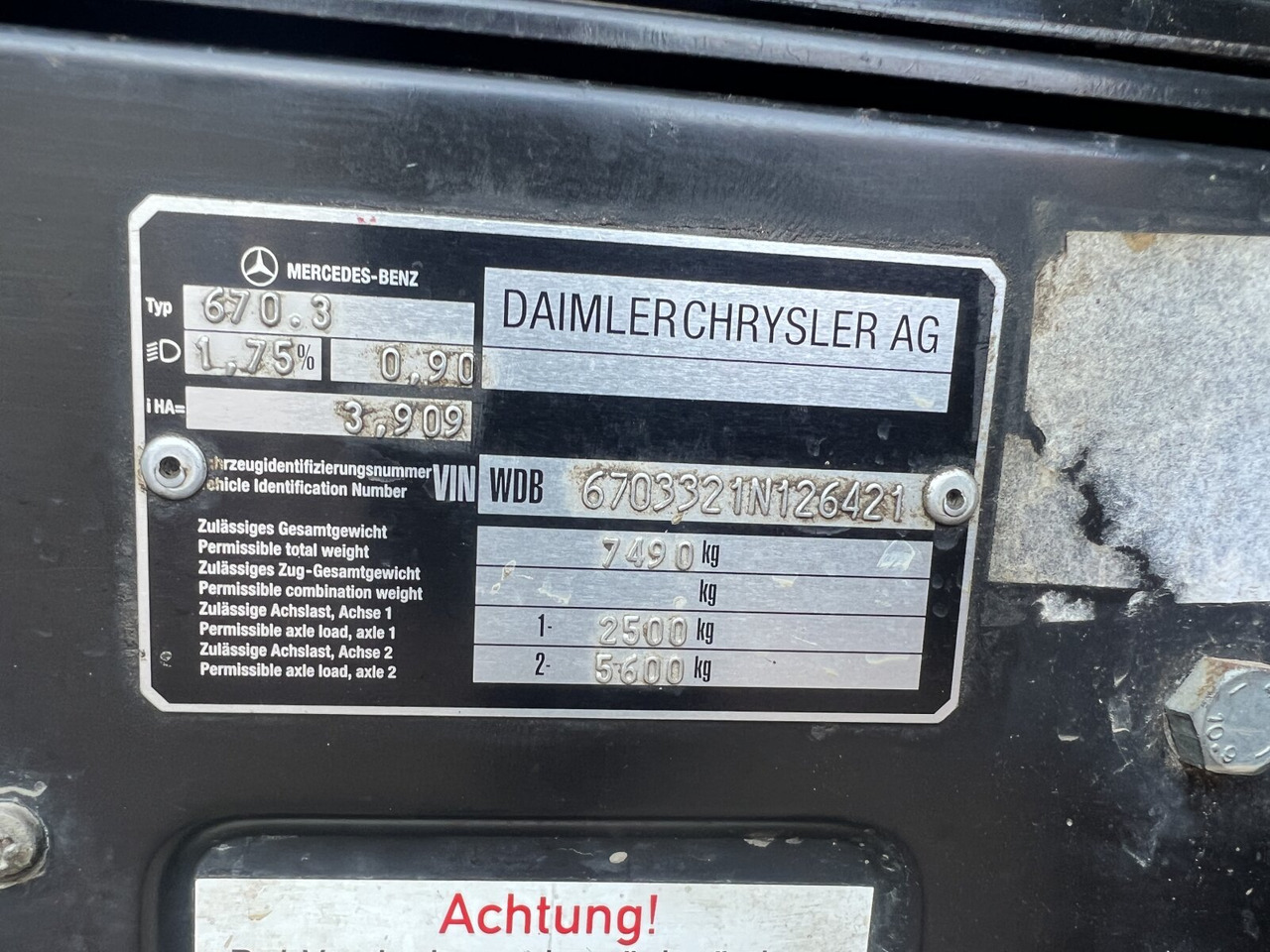 Mercedes-Benz Vario 816 D 4x2 Doka Vario 816 D 4x2 Doka, 2x AHK, Meiller Kipper - Sklápěč: obrázek 5 Mercedes-Benz Vario 816 D 4x2 Doka Vario 816 D 4x2 Doka, 2x AHK, Meiller Kipper - Sklápěč: obrázek 5