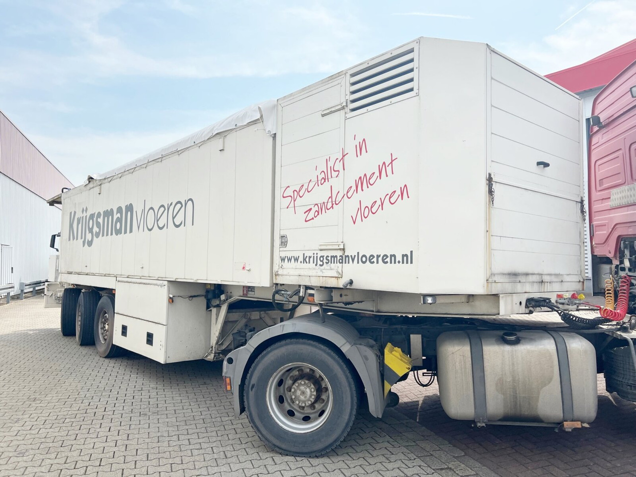 P-393-STI-R-1 KWB, P-393-STI-R-1, 2x Lenkachse, Mörtel-/Estrichauflieger - Návěs: obrázek 5 P-393-STI-R-1 KWB, P-393-STI-R-1, 2x Lenkachse, Mörtel-/Estrichauflieger - Návěs: obrázek 5