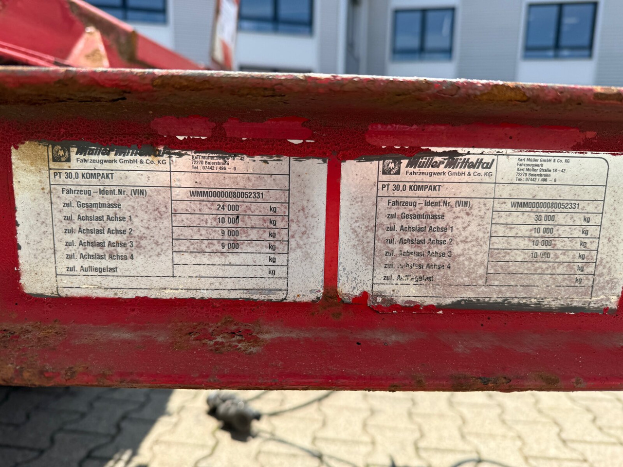 PT 30,0 Kompakt PT 30,0 Kompakt, verbr. auf 3m - Podvalníkový přívěs: obrázek 4 PT 30,0 Kompakt PT 30,0 Kompakt, verbr. auf 3m - Podvalníkový přívěs: obrázek 4