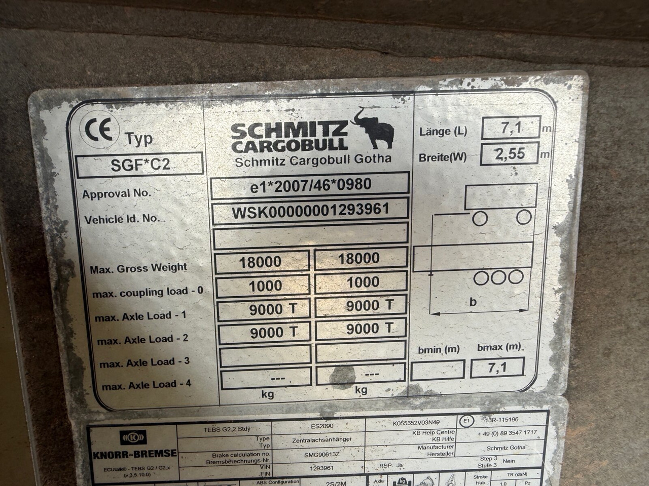Schmitz Cargobull ZKI 18-4.9 ZKI 18-4.9, Alu-Bordwände, ca. 10m³ - Sklápěcí přívěs: obrázek 3 Schmitz Cargobull ZKI 18-4.9 ZKI 18-4.9, Alu-Bordwände, ca. 10m³ - Sklápěcí přívěs: obrázek 3