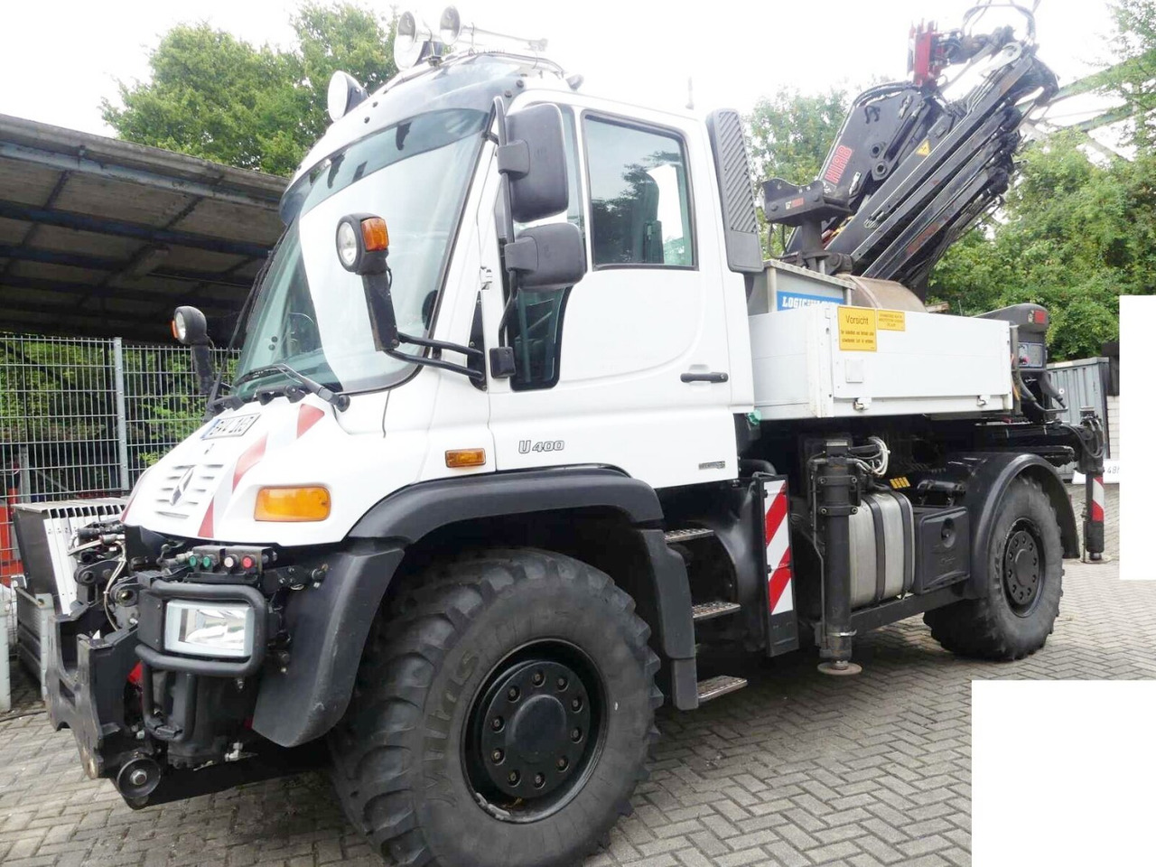 Unimog U400 4x4 U400 4x4, Frontzapfwelle, Heckkran Hiab XS 144-E4 HiDuo, Seilwinde, Funk - Autojeřáb: obrázek 1 Unimog U400 4x4 U400 4x4, Frontzapfwelle, Heckkran Hiab XS 144-E4 HiDuo, Seilwinde, Funk - Autojeřáb: obrázek 1