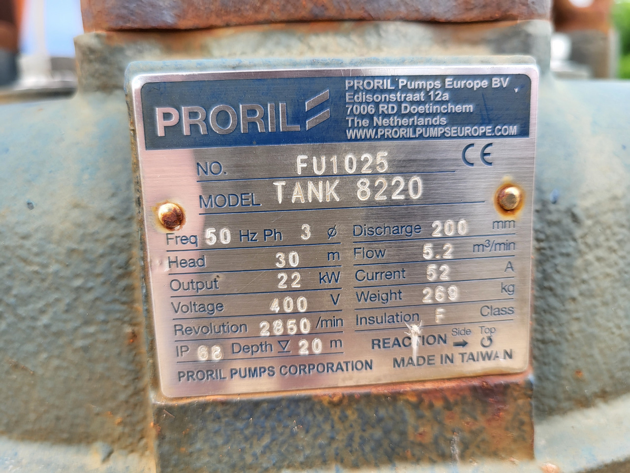 Proril Tank 8220 - Čerpadlo na vodu: obrázek 4 Proril Tank 8220 - Čerpadlo na vodu: obrázek 4