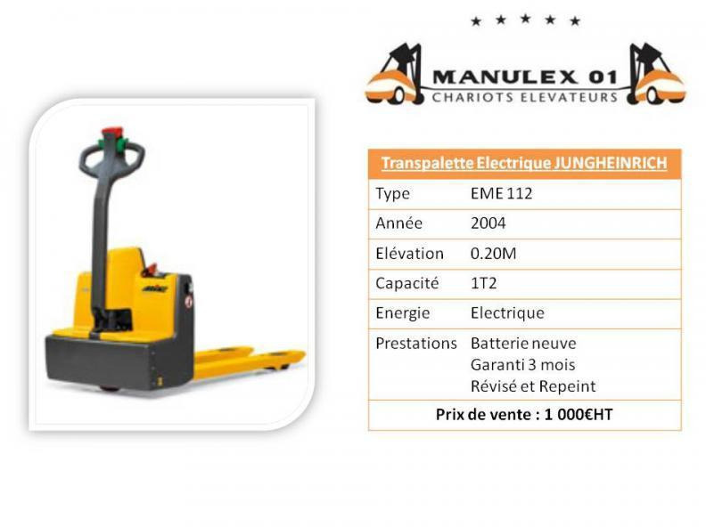 Jungheinrich EME112 - Paletový vozík: obrázek 2 Jungheinrich EME112 - Paletový vozík: obrázek 2