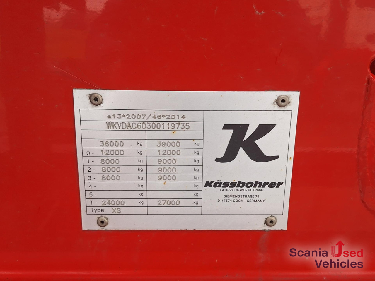 KAESSBOHRER Lebensmitteltank Kippbar SSK 40XS Neuwertig !! - Silo cisterna: obrázek 3 KAESSBOHRER Lebensmitteltank Kippbar SSK 40XS Neuwertig !! - Silo cisterna: obrázek 3