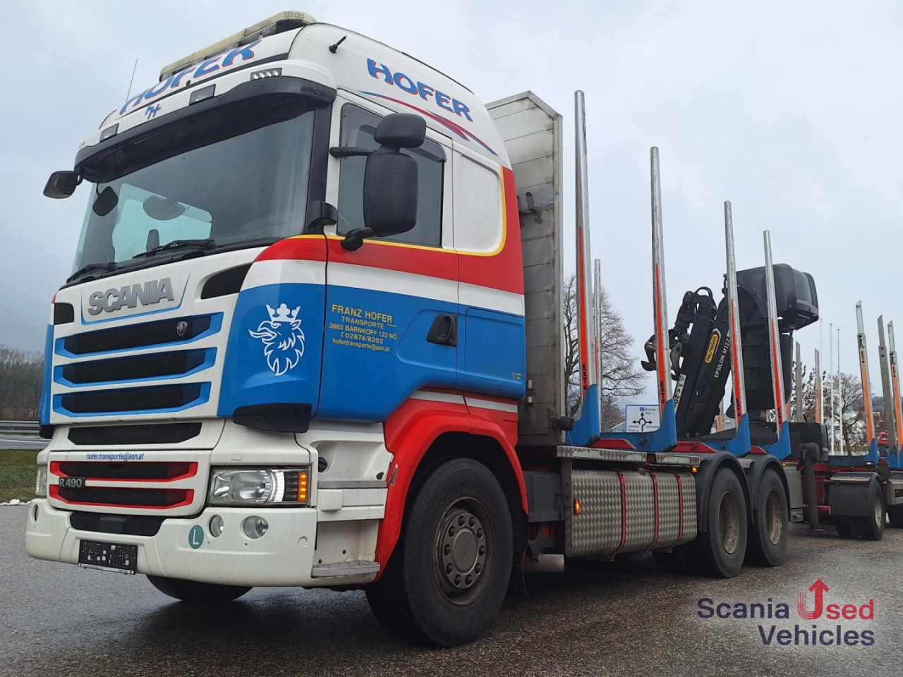 SCANIA R 490 LB6x4HNB Epsilon M12 Z Komplettzug !! - Lesovůz, Auto s hydraulickou rukou: obrázek 1 SCANIA R 490 LB6x4HNB Epsilon M12 Z Komplettzug !! - Lesovůz, Auto s hydraulickou rukou: obrázek 1