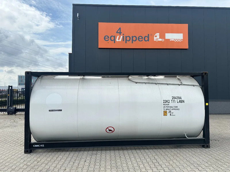 CIMC 20FT ISO / 25.030L - 1 comp. / L4BN / UN Portable / T11 / test: 10 -2026 - Cisternový kontejner: obrázek 2 CIMC 20FT ISO / 25.030L - 1 comp. / L4BN / UN Portable / T11 / test: 10 -2026 - Cisternový kontejner: obrázek 2