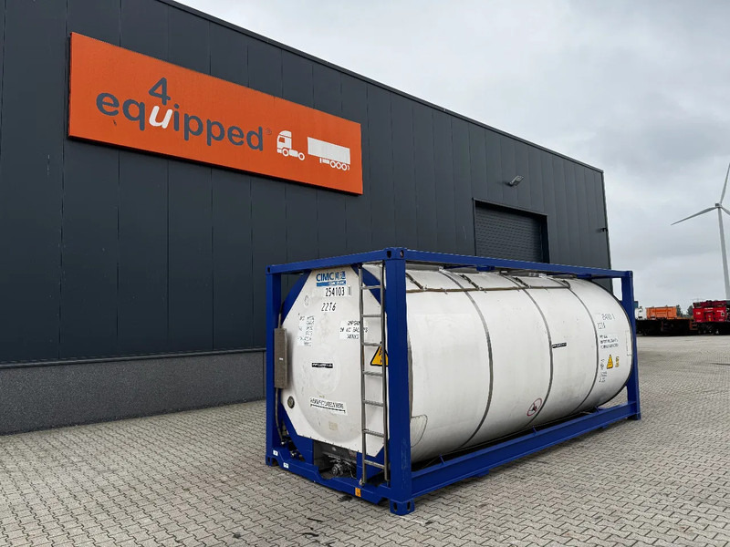 CIMC 20FT ISO, 25.050L / 1-COMP / 3 BAFFELS / T11 / 4 manholes / ADR valid until 04/2027 - Cisternový kontejner: obrázek 1 CIMC 20FT ISO, 25.050L / 1-COMP / 3 BAFFELS / T11 / 4 manholes / ADR valid until 04/2027 - Cisternový kontejner: obrázek 1