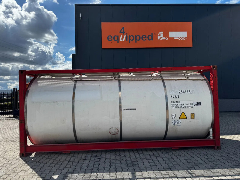 CIMC 20FT ISO, 25.050L / 1-COMP / 3 BAFFELS / T12 / 22K2 / 4 manholes / ADR valid until 11/2026 - Skladovací nádrž: obrázek 2 CIMC 20FT ISO, 25.050L / 1-COMP / 3 BAFFELS / T12 / 22K2 / 4 manholes / ADR valid until 11/2026 - Skladovací nádrž: obrázek 2