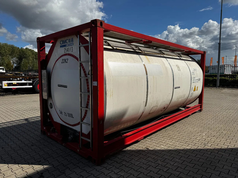 CIMC 20FT ISO, 25.050L / 1-COMP / 3 BAFFELS / T12 / 22K2 / 4 manholes / ADR valid until 11/2026 - Skladovací nádrž: obrázek 4 CIMC 20FT ISO, 25.050L / 1-COMP / 3 BAFFELS / T12 / 22K2 / 4 manholes / ADR valid until 11/2026 - Skladovací nádrž: obrázek 4