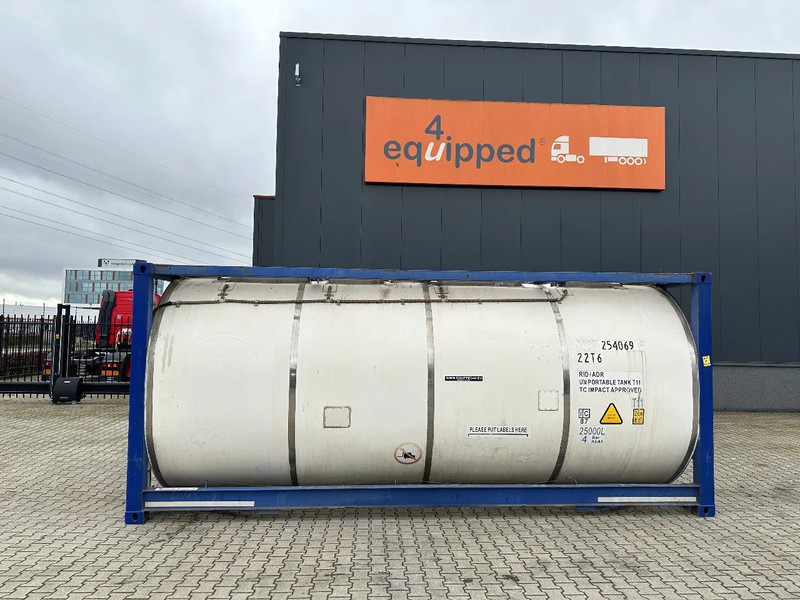 CIMC 20FT ISO, 25.090L / 1-COMP / 3 BAFFELS / T12 / 4 manholes / ADR valid until 06/2027 - Skladovací nádrž: obrázek 3 CIMC 20FT ISO, 25.090L / 1-COMP / 3 BAFFELS / T12 / 4 manholes / ADR valid until 06/2027 - Skladovací nádrž: obrázek 3