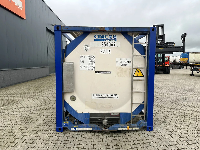 CIMC 20FT ISO, 25.090L / 1-COMP / 3 BAFFELS / T12 / 4 manholes / ADR valid until 06/2027 - Skladovací nádrž: obrázek 2 CIMC 20FT ISO, 25.090L / 1-COMP / 3 BAFFELS / T12 / 4 manholes / ADR valid until 06/2027 - Skladovací nádrž: obrázek 2