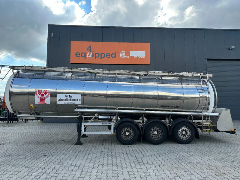 Feldbinder LEVENSMIDDELEN / FOOD / LEBENSMITTEL / 33.500L / 3-COMP / POMP / NL-trailer / APK: 03-2026 - Cisternový návěs: obrázek 2 Feldbinder LEVENSMIDDELEN / FOOD / LEBENSMITTEL / 33.500L / 3-COMP / POMP / NL-trailer / APK: 03-2026 - Cisternový návěs: obrázek 2