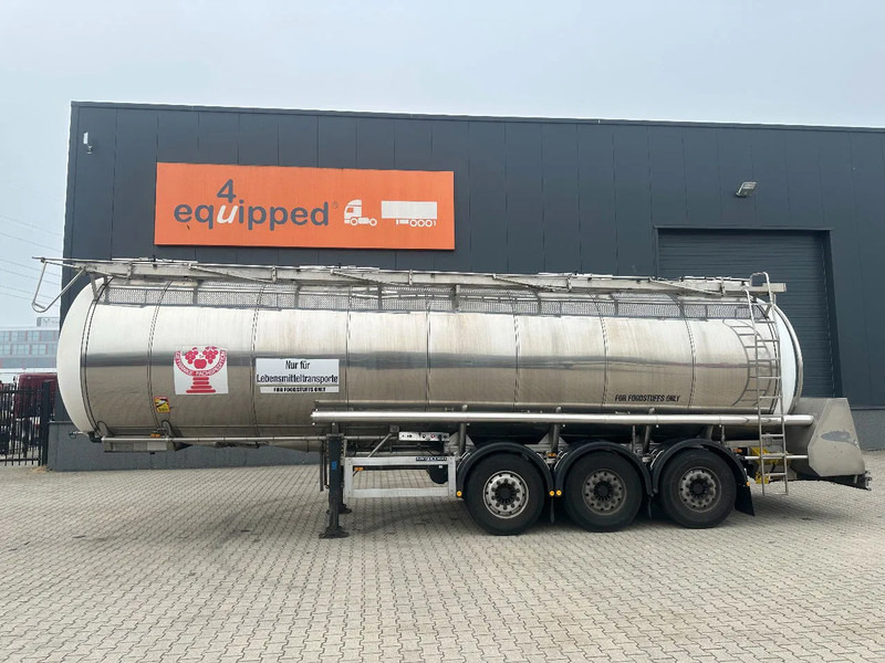 Feldbinder LEVENSMIDDELEN / FOOD / LEBENSMITTEL / 33.500L / 3-COMP / POMP / NL-trailer / APK: 09-2026, 10x beschikbaar - Cisternový návěs: obrázek 2 Feldbinder LEVENSMIDDELEN / FOOD / LEBENSMITTEL / 33.500L / 3-COMP / POMP / NL-trailer / APK: 09-2026, 10x beschikbaar - Cisternový návěs: obrázek 2