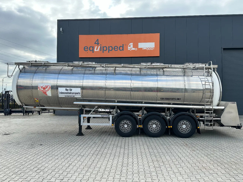 Feldbinder LEVENSMIDDELEN / FOOD / LEBENSMITTEL / 33.500L / 3-COMP / POMP / NL-trailer / APK: 10-2026, 10x beschikbaar - Cisternový návěs: obrázek 2 Feldbinder LEVENSMIDDELEN / FOOD / LEBENSMITTEL / 33.500L / 3-COMP / POMP / NL-trailer / APK: 10-2026, 10x beschikbaar - Cisternový návěs: obrázek 2