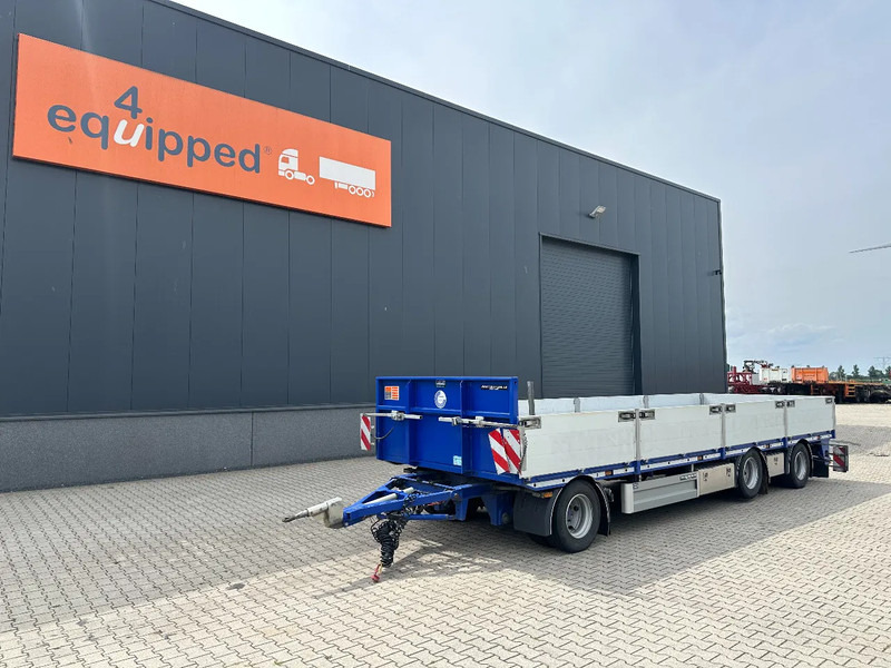 Floor zeer mooie AXD.330 3-assige aanhanger met alu zijborden, rongpotten, liftas, geschoopeerd, NL-aanhanger, APK: 09/2025 - Přívěs plato/ Valník: obrázek 1 Floor zeer mooie AXD.330 3-assige aanhanger met alu zijborden, rongpotten, liftas, geschoopeerd, NL-aanhanger, APK: 09/2025 - Přívěs plato/ Valník: obrázek 1