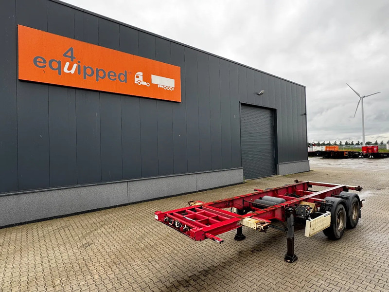 Krone 2-assig 20FT chassis, BPW + trommel, luchtvering, leeggewicht: 3.180kg - Kontejnerovy návěs/ Výměnná nástavba: obrázek 1 Krone 2-assig 20FT chassis, BPW + trommel, luchtvering, leeggewicht: 3.180kg - Kontejnerovy návěs/ Výměnná nástavba: obrázek 1