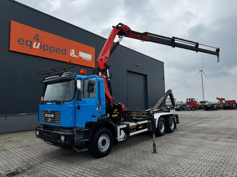 MAN FE 410A, 6x4, EURO 2, Palfinger PK17000 Crane + VDL HOOK, full spring, manual gearbox, MOT 9/2025 - Hákový nosič kontejnerů, Auto s hydraulickou rukou: obrázek 2 MAN FE 410A, 6x4, EURO 2, Palfinger PK17000 Crane + VDL HOOK, full spring, manual gearbox, MOT 9/2025 - Hákový nosič kontejnerů, Auto s hydraulickou rukou: obrázek 2