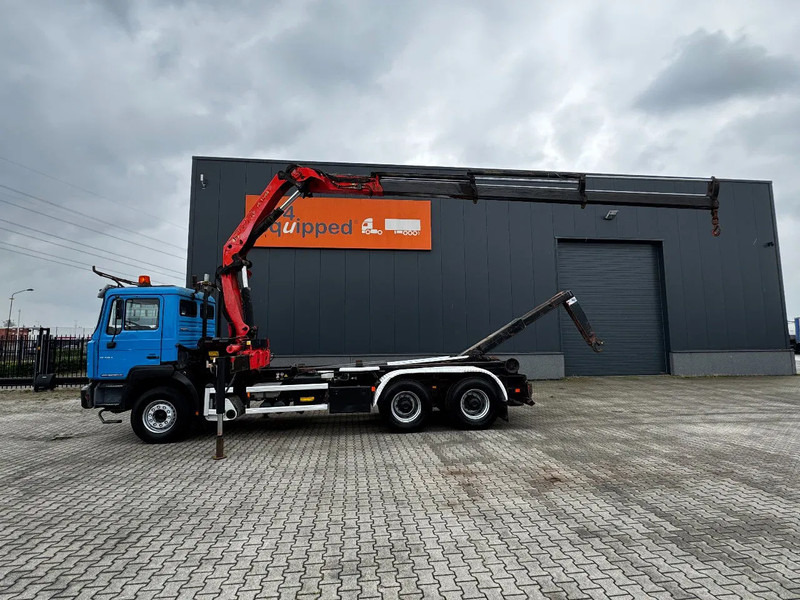 MAN FE 410A, 6x4, EURO 2, Palfinger PK17000 Crane + VDL HOOK, full spring, manual gearbox, MOT 9/2025 - Hákový nosič kontejnerů, Auto s hydraulickou rukou: obrázek 1 MAN FE 410A, 6x4, EURO 2, Palfinger PK17000 Crane + VDL HOOK, full spring, manual gearbox, MOT 9/2025 - Hákový nosič kontejnerů, Auto s hydraulickou rukou: obrázek 1